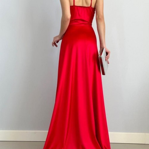 223294 TOPTAN KIRMIZI ABİYE toptan bayan giyim