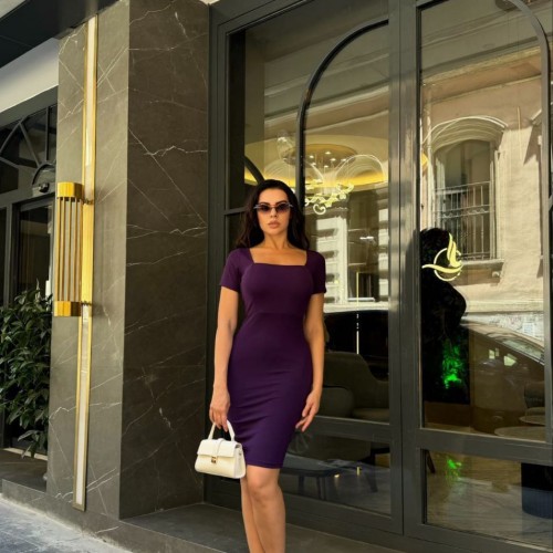 223500 TOPTAN MOR ELBİSE toptan bayan giyim