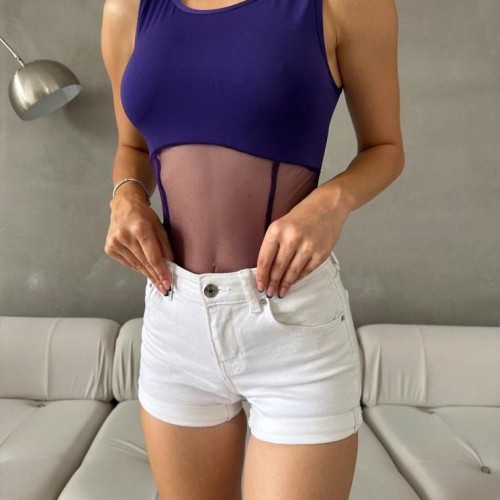 223528 TOPTAN MOR BLUZ toptan bayan giyim