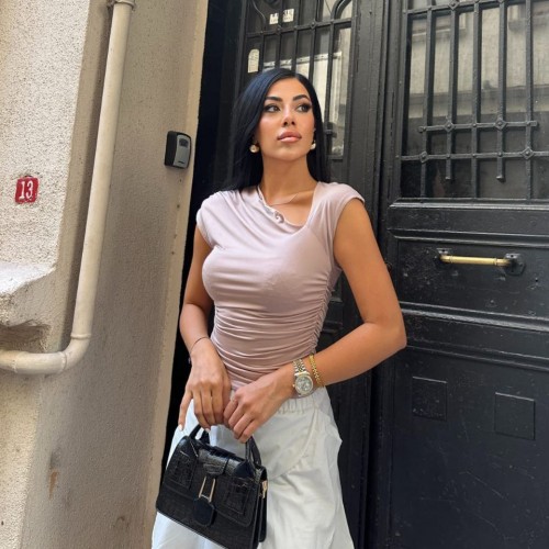 223610 TOPTAN BEJ BLUZ toptan bayan giyim