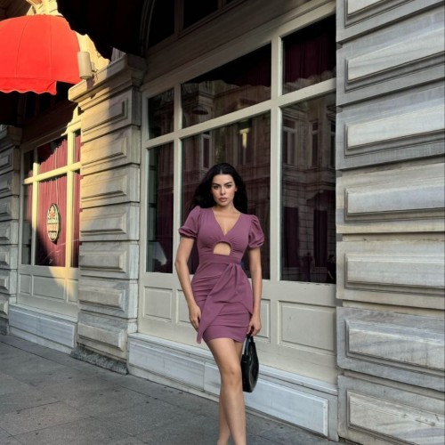 223619 TOPTAN GÜL KURUSU ELBİSE toptan bayan giyim