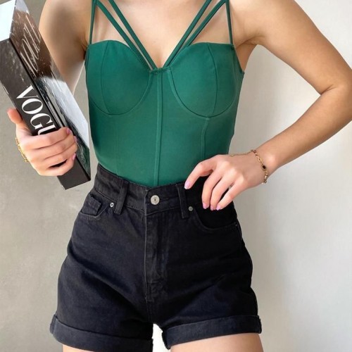 223683 TOPTAN ZÜMRÜT YEŞİL BLUZ toptan bayan giyim