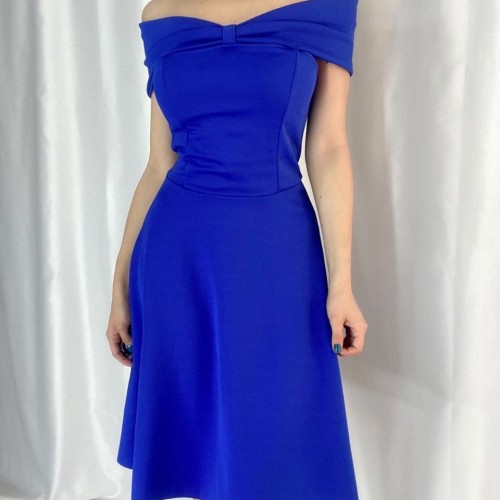 223712 TOPTAN SAKS ELBİSE toptan bayan giyim