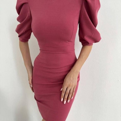 223787 TOPTAN GÜL KURUSU ELBİSE toptan bayan giyim