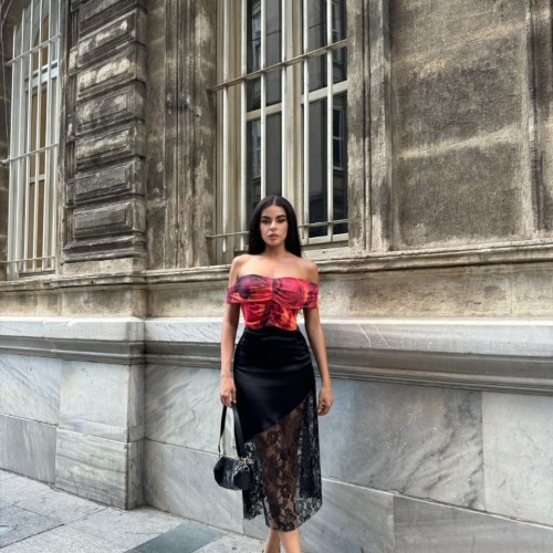 223874 TOPTAN DESENLİ BLUZ toptan bayan giyim