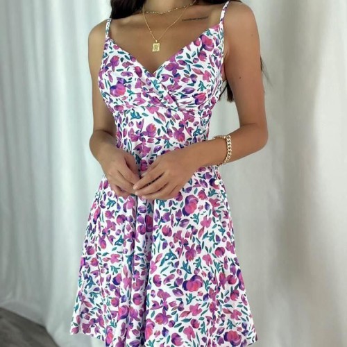 224164 TOPTAN DESENLİ ELBİSE toptan bayan giyim