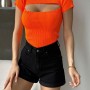 224270 TOPTAN ORANGE BLUZ toptan bayan giyim