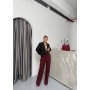 224390 burgundy TROUSERS