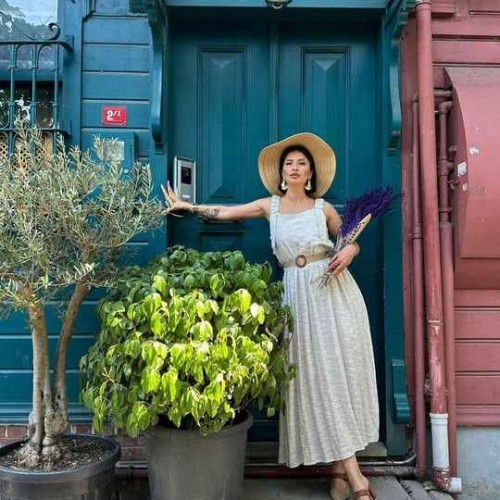 224639 TOPTAN EKRU ELBİSE toptan bayan giyim