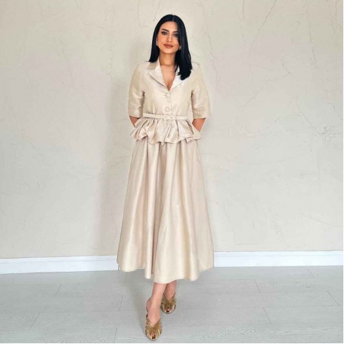 224664 TOPTAN BEJ ELBİSE toptan bayan giyim