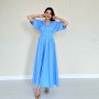 224678 TOPTAN MAVİ ELBİSE toptan bayan giyim