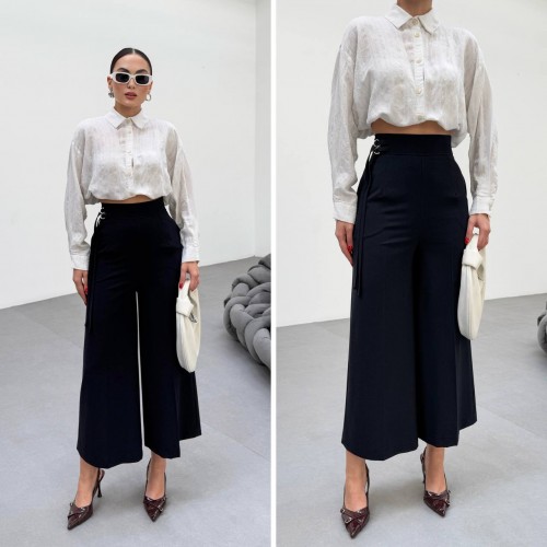 225080 Navy blue TROUSERS