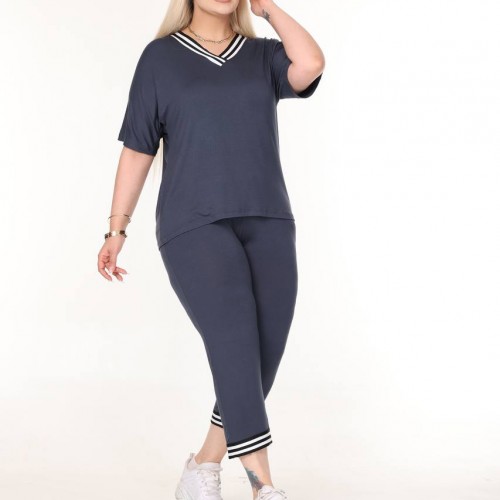 225464 TOPTAN ANTRASİT EŞOFMAN TAKIM toptan bayan giyim