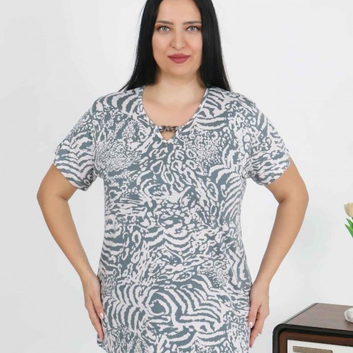 226025 DESENLİ BLUZ toptan bayan giyim