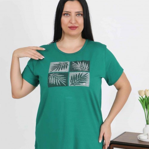 226155 YEŞİL BLUZ toptan bayan giyim