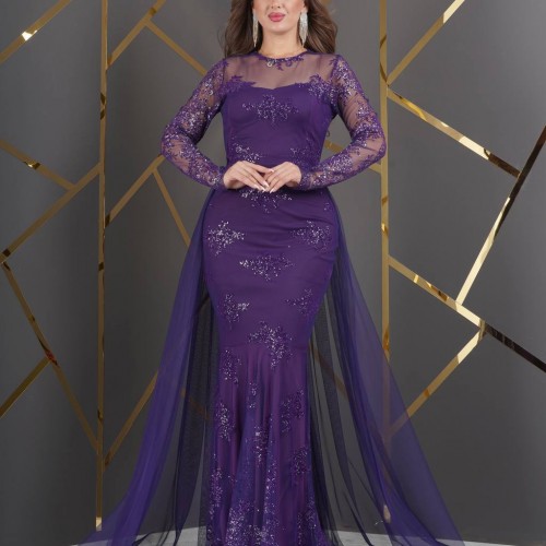 226469 MOR ABİYE toptan bayan giyim