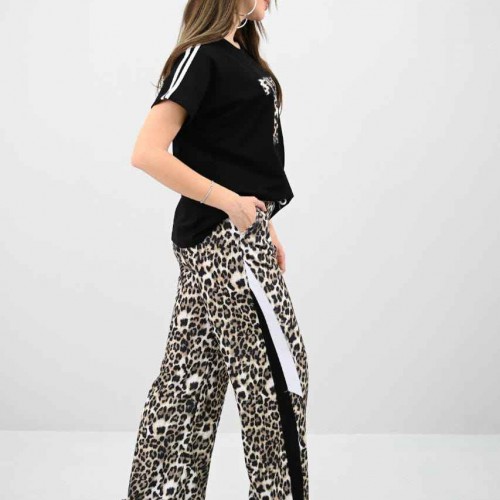 226506 LEOPAR EŞOFMAN TAKIM toptan bayan giyim