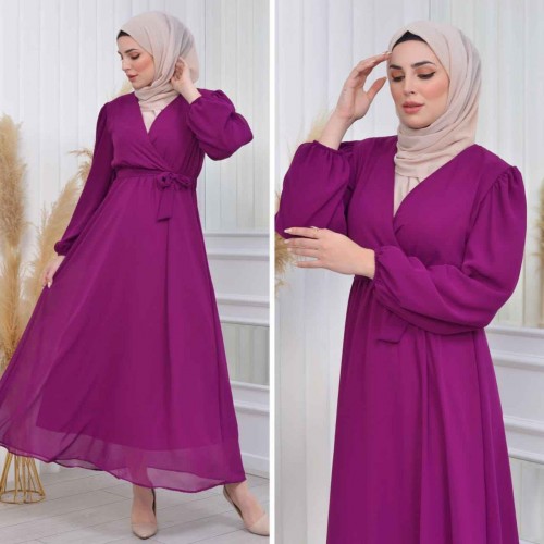 227786 TOPTAN DESENLİ ELBİSE toptan bayan giyim