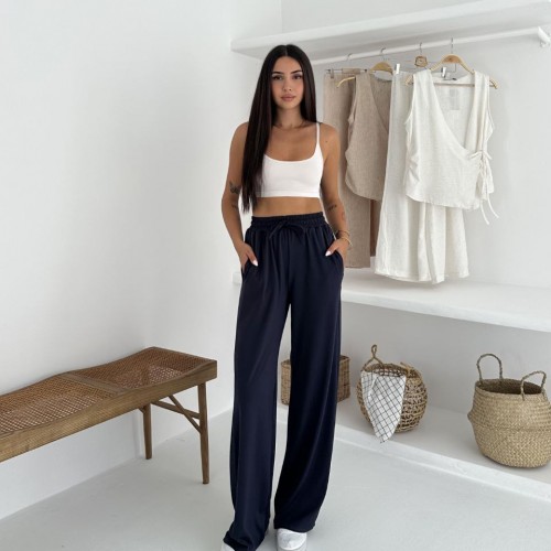 227870 TOPTAN LACİVERT EŞOFMAN ALTI toptan bayan giyim