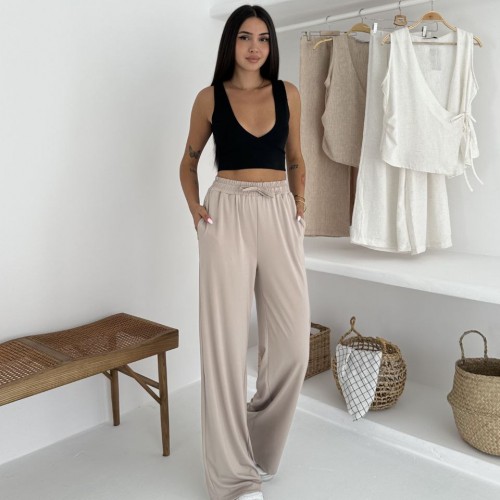 227872 TOPTAN BEJ EŞOFMAN ALTI toptan bayan giyim