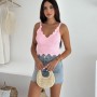 227888 TOPTAN PEMBE CROP toptan bayan giyim