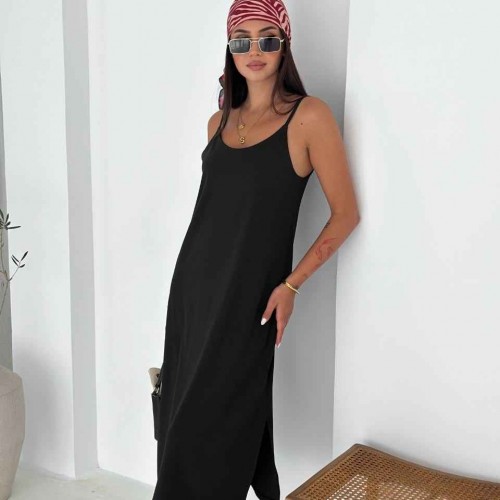 227899 TOPTAN SİYAH ELBİSE toptan bayan giyim