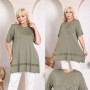 227966 khaki TUNIC toptan bayan giyim