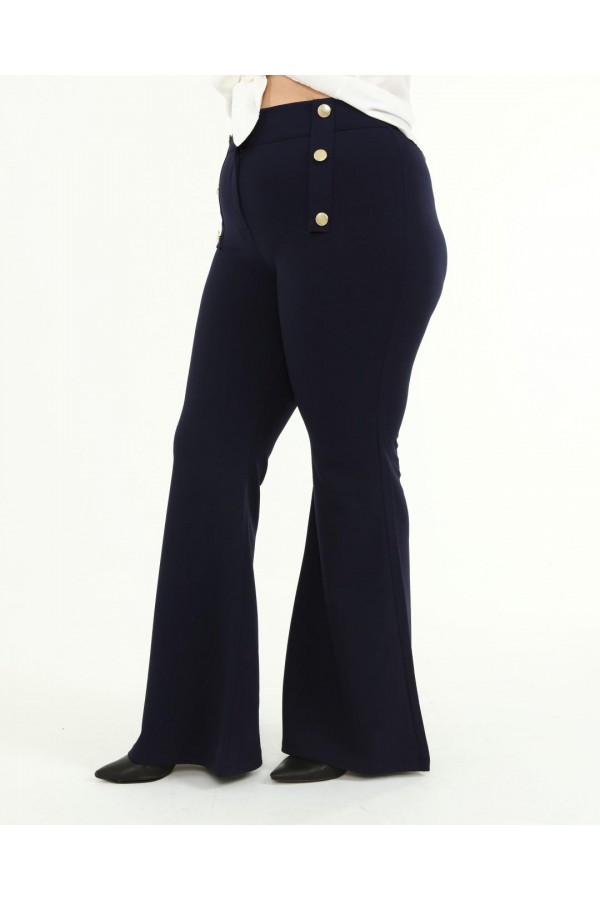 81576 Navy blue TROUSERS