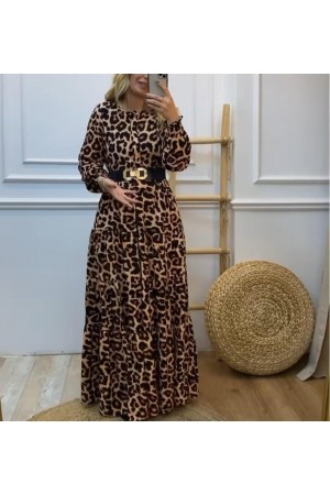 81725 leopard DRESS