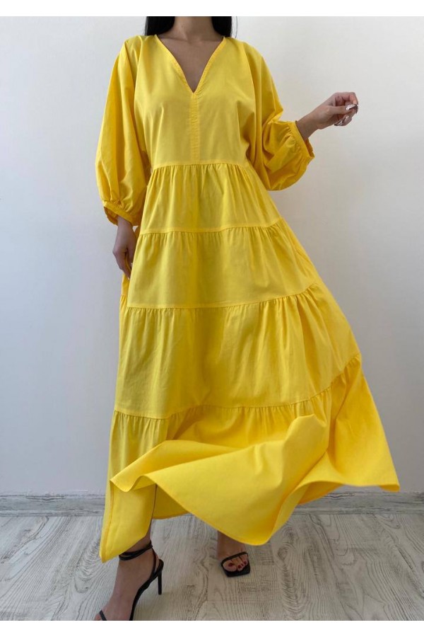 85917 yellow DRESS