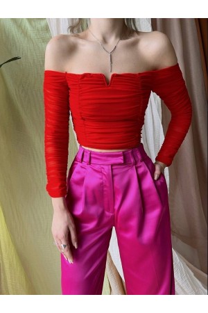 88633 red BLOUSE