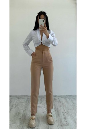 89625 camel TROUSERS