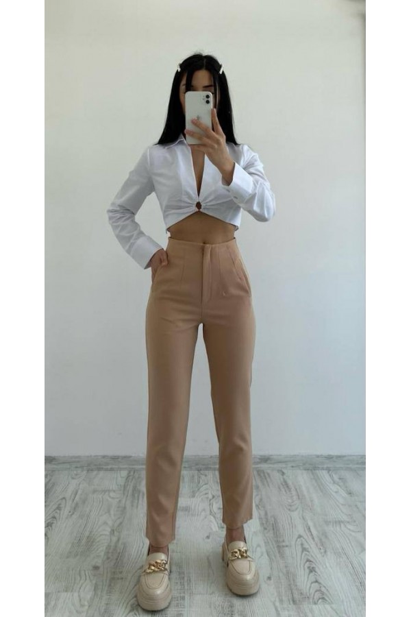 89625 camel TROUSERS
