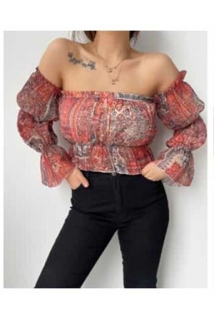 89802 patterned BLOUSE