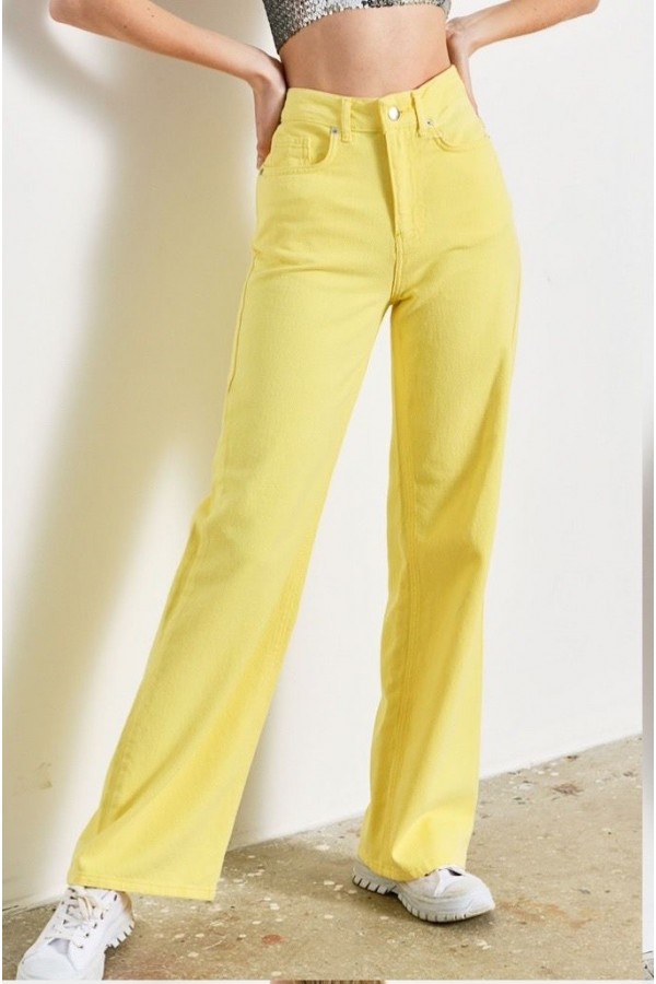 91689 yellow TROUSERS
