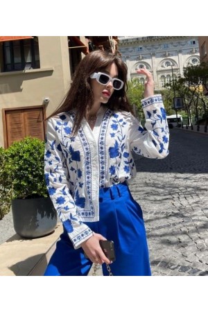 91860 patterned BLOUSE