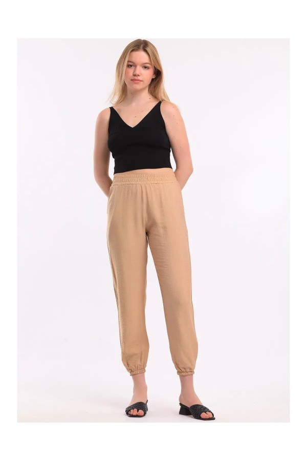 91993 camel TROUSERS