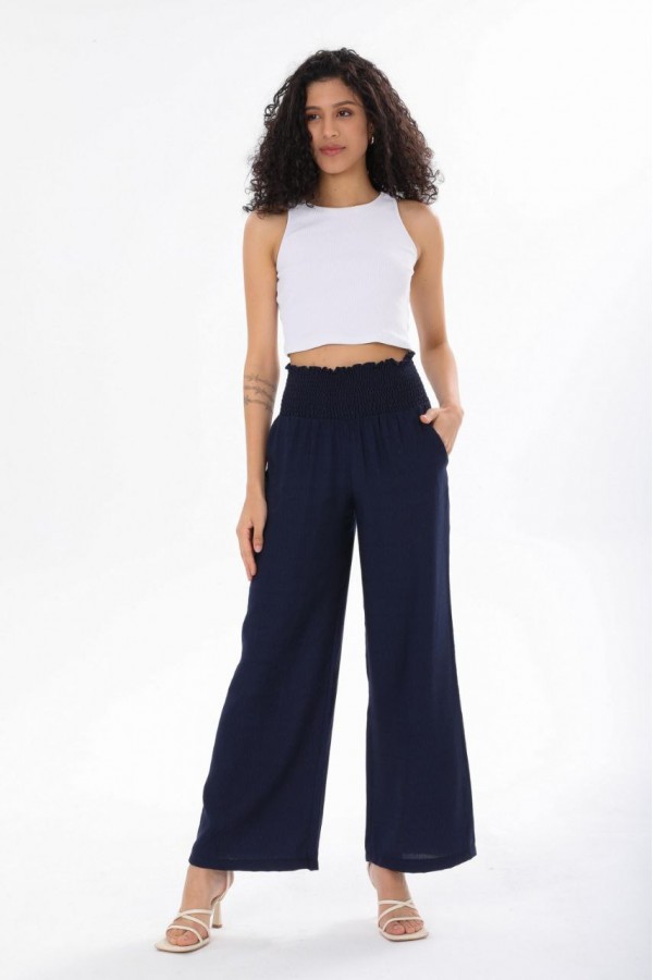 93757 Navy blue TROUSERS