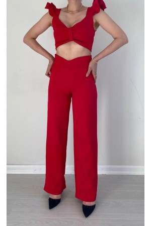 94944 red Pants suit