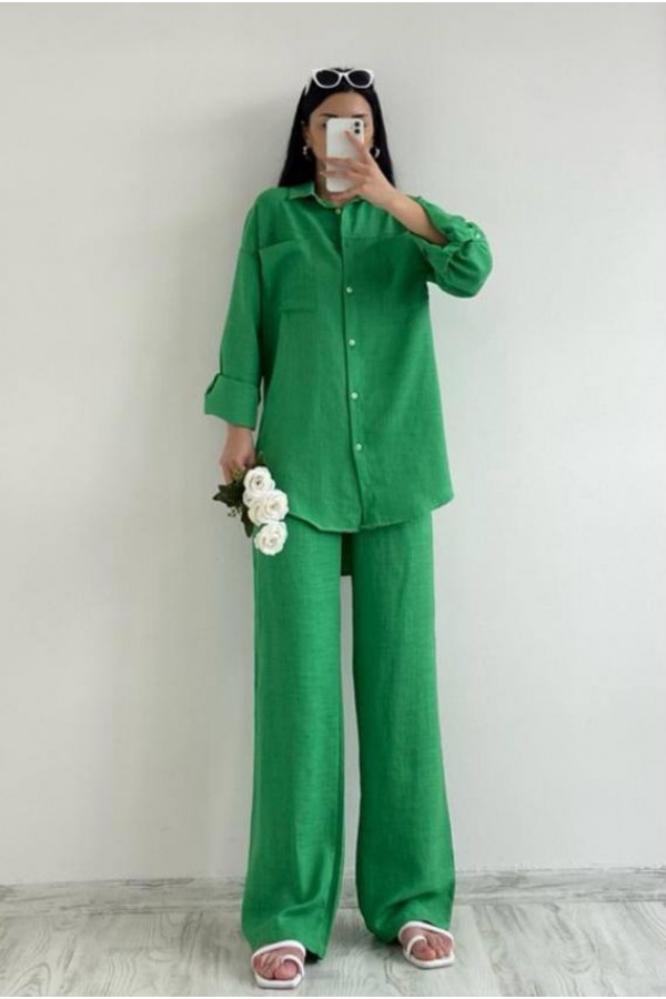 95297 GREEN Pants suit