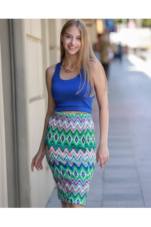98083 patterned Skirt