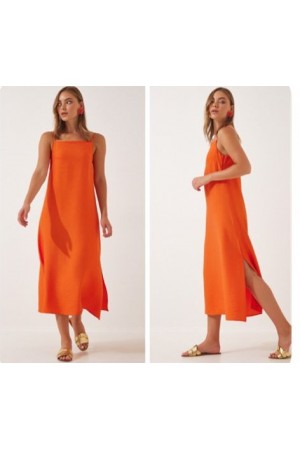 99648 orange DRESS